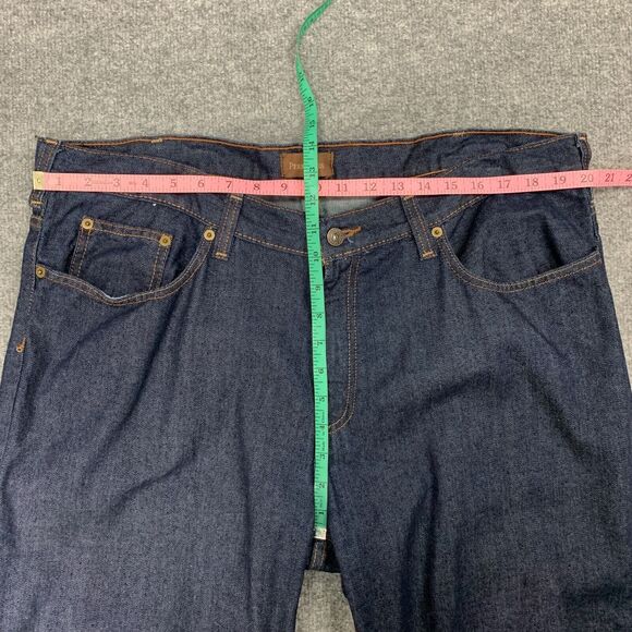 Vintage Perry Ellis Jeans Mens 40 Straight Leg Dark Wash Denim Mid Rise Cotton - Picture 5 of 12